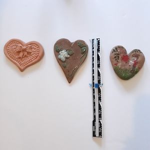 Craft Pecan Resin Heart Lot